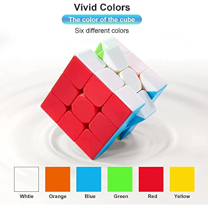 SPEED CUBE PROFESSION 3X3 FAST CUBE - FAST SMOOTH TURNING - SOLID DURABLE & STICKERLESS FROSTED,3D PUZZLE MAGIC TOY - TURNS QUICKER THAN ORIGINAL - Image 3